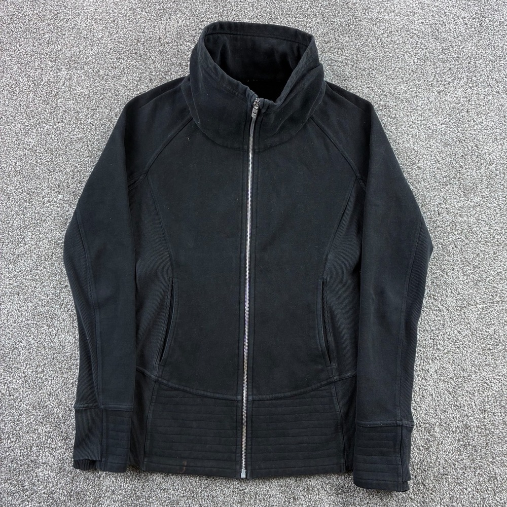 Lululemon Radiant Jacket II Women's 6 Black Full Zip Sweater Soft Shell Warm Up